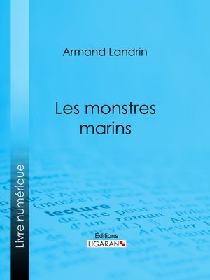 cover image of Les Monstres marins